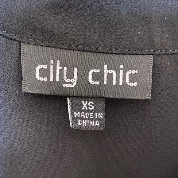 ❌SOLD❌DON’T BUY🚫City Chic Black Witchy Goth Button Down Duster Peignoir, Coverup - Picture 4 of 4